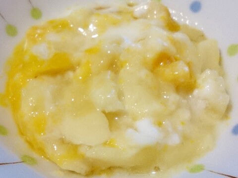 離乳食 バナナとかぼちゃのヨーグルト和え レシピ 作り方 By ぴよこっこ 楽天レシピ 離乳食 バナナとかぼちゃのヨーグルト和え レシピ 作り方 By ぴよこっこ 楽天レシピ